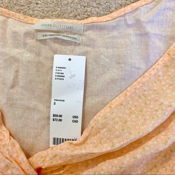 URBAN OUTFITTERS Pink Floral Top - Picture 3 of 5